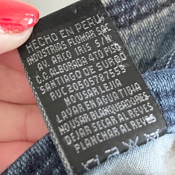 Vintage Y2K Denim Jeans Kansas Mid Rise Dark/Mid Wash Blue Cotton blend Sz 32 - Picture 6 of 14